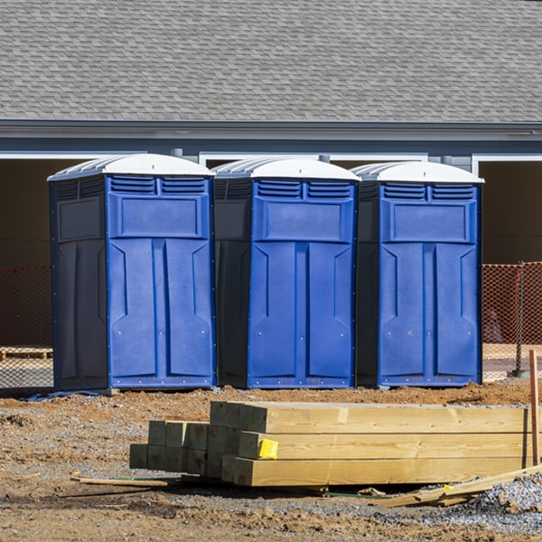 is there a specific order in which to place multiple porta potties in Cornucopia WI